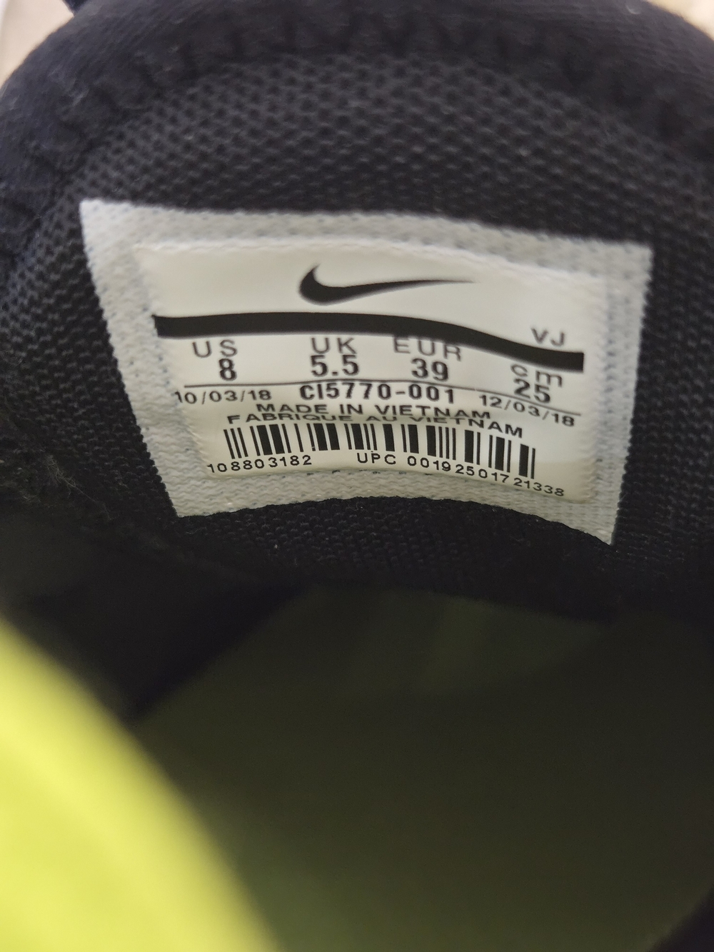 Nike Women's Air Max 270 - Black with Neon Yellow & Pink Accents - Picture 6 of 6